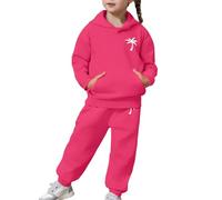 Ensemble Fille Encapuchonné Crop Top Bottom Sweat Capuche et Legging Sport Costume Street Dance Outfit Suit Survêtement Pratique Confortable Jogging Enfant Vêtement d'automne Printemps