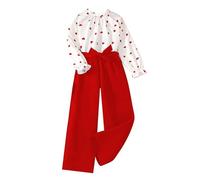 Ensemble Fille - Sweat à Capuche + Pantalons Sweat Capuche et Bas de Jogging Veste à Capuche Survêtement Suit Survêtement Pratique et Confortable Vêtements Mode Enfant Cadeau Fille et Ado 3-14 Ans