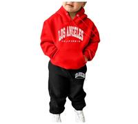 Ensemble Fille Sweat-Shirt à Capuche pour Filles et garçons,survêtement Unisexe,Tenue Deux pièces,Ensemble Sweat-Shirt et Pantalon de survêtement