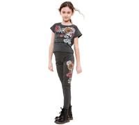 Ensemble Filles Made You Look Imprimé Charbon - Mode Legging Été - Âge 5-13 Ans 13 ans