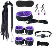 Ensemble fixe pilates lit 8 pièces moelleux et doux pour la peau aux couleurs vives, protections ajustables pour entraînement quotidien+Y (Violet)