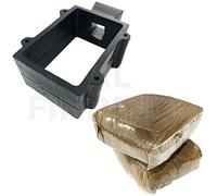 ENSEMBLE FLASQUE STANDARD ET SABLE 2KG : Kit de Moulage Flasque de Moulage au Sable Traditionnel Style Delft Outils