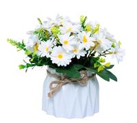 Ensemble floral décoratif en pot pour l'intérieur pour la décoration de la maison et la personnalisation du bricolage, adapté pour les tables, les tables d'appoint et les espaces de vie compacts