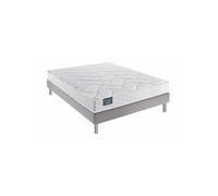 Ensemble Dunlopillo FLORAL Sommier Confort Ferme 140x190