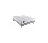 Ensemble dunlopillo floral sommier confort ferme 160x200