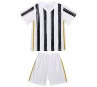 Ensemble Foot Enfant - Inspiration Turin Tee-Shirt Et Short Noir - Blanc