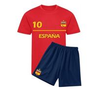 Ensemble Foot Espagne - Tee-shirt et Short Enfant - - Rouge 9-11 ans