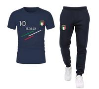 Ensemble foot homme Style Italie - Maillot &amp Jogging léger - Collection Printemps / Été - - Bleu S