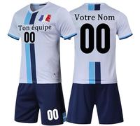Ensemble Foot Personnalisé Tshirt Foot et Short avec Nom, Numéro, Logo de L'Équipe Personnalisé Maillot de Foot