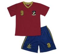 Ensemble Football Enfant Espagne N°9 - Maillot et Short - - Rouge 12 ans