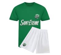 Ensemble Football Enfant - Inspiration Saint-Étienne | Tee-shirt Vert - Short Blanc - - Vert 9-11 ans