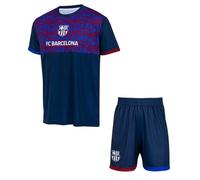 Ensemble football - FC BARCELONA - Maillot short enfant - Bleu - Manches courtes - Respirant 10 ans