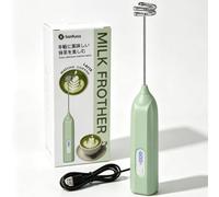 Ensemble fouet et mousseur à matcha - Puissant mélangeur électrique pour poudre - Kit de fouet électrique facile à utiliser - Créez des lattes sans effort avec la baguette mousseuse à lait et le Wisk