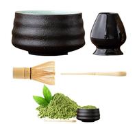 Ensemble fouets matcha, service à thé japonais Matcha, kit de préparation de thé Matcha, ensemble de fouets à thé en bambou et de bols en céramique, kit de démarrage de poudre de matcha