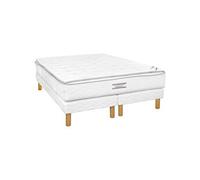 Ensemble Duvivier Gala Luxe Visco 160x200 - Double Sommier Blanc