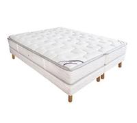 Ensemble Duvivier Gala Luxe Visco 180x200 - Double Sommier Blanc