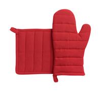 Gant de Cuisine et Dessous de Plat Recyclés Jona Rouge 15 X 30