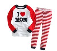 Ensemble Garçon Été décontracté à manches longues pour petits garçons ensemble nuit avec lettres imprimées pour tout-petits tenue confortable vêtement doux garçonne chaud lot garçonnet (White, 5-6 Yea