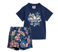 Adidas Originals X Liberty London Shorts And Tee Bébé - Survêtements, Bleu - Taille 57 - 62 CM - Jersey de coton Blue 57 - 62 CM