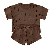 Ensemble Garçon, T-Shirt Imprimé Graphique Navette Spatiale - Short Été 2-10 Ans Coton Bio, Tenue pour Petits Astronautes, Parfait pour Jeux De Rôle Et Musées