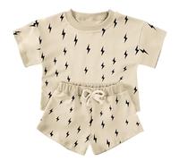 Ensemble Garçon, T-Shirt Imprimé Graphique Navette Spatiale - Short Été 2-10 Ans Coton Bio, Tenue pour Petits Astronautes, Parfait pour Jeux De Rôle Et Musées