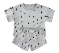 Ensemble Garçon, T-Shirt Imprimé Graphique Navette Spatiale - Short Été 2-10 Ans Coton Bio, Tenue pour Petits Astronautes, Parfait pour Jeux De Rôle Et Musées