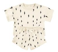 Ensemble Garçon, T-Shirt Imprimé Graphique Navette Spatiale - Short Été 2-10 Ans Coton Bio, Tenue pour Petits Astronautes, Parfait pour Jeux De Rôle Et Musées