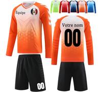 Ensemble Gardien de But Enfant Homme Personnalisés Maillots de Gardien de Football de But Adulte Enfant Maillot Gardien Foot Personnalisé Tenue Gardien Foot avec Votre Nom Numéro de Logo D'équipe
