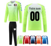 Ensemble Gardien de But Enfant Homme Personnalisés Maillots de Gardien de Football de But Adulte Enfant Maillot Gardien Foot Personnalisé Tenue Gardien Foot avec Votre Nom Numéro de Logo D'équipe