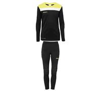 uhlsport Offense 23 100520302 Kit de gardien de but pour enfant Noir/jaune fluo/blanc 116 cm