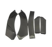 Ensemble Garniture Dspoiler Avant Kit 5 Pièces Pare-chocs Avant Universel Séparateur Becquet Accessoires Pare-chocs ABS(Black)