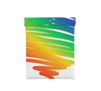 Ensemble Gay Pride LGBT Concept Drapeaux Colorés, Sac de Rangement pour Femmes, Portefeuille supérieur à Presser, Petit Porte-Monnaie, Pochette de Changement