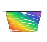 Ensemble Gay Pride LGBT Concept Drapeaux Colorés, Trousse de Toilette Trousse de Maquillage Sac à cosmétiques Trousse de Toilette de Voyage Portable