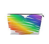 Ensemble Gay Pride LGBT Concept Drapeaux Colorés, Trousse de Toilette Trousse de Maquillage Sac à cosmétiques Trousse de Toilette de Voyage Portable