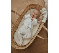 Ensemble Gilet Et Pantalon Bébé En Velours Perle Ecru 3M(60CM)