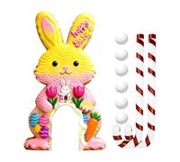 Ensemble golf portable, mini ensembly parcours jeu, kit compact avec balles clubs, kit jeu bois robuste et ABS, petit ensemble jeux golf avec motif lapin, ensembles d'activités pour kids et adultes