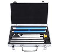 Ensemble Gouges Tournage Bois 8 Pièces, Outils Tournage avec Inserts Carbure de Tungstène, Outils Tourneurs avec Manche Ajustable - Haute Durabilité, Précision de Coupe, Pour