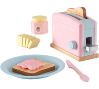 Ensemble Grille-Pain Pastel En Bois,Accessoire Cuisine Enfant,Kit De Ustensile Cuisine Électroménager,Accessoire Pour Dinette,Jouet Enfant Dès 3 Ans,63374