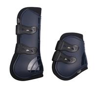 Ensemble guêtres antérieurs pour cheval et protège boulets Ouvertes QHP Bleu Pony