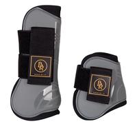 Ensemble guêtres et protège-boulets pour cheval BR Equitation Pro Tech Gris Full