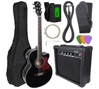 Ensemble guitare électro-acoustique + amplificateur de guitare V-TONE EAG SET BK
