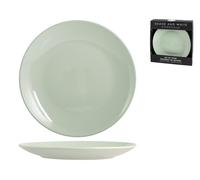 Ensemble H&H Neuf 4 Assiettes Plates Sea Foam En Grès Cm26