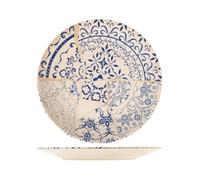 Ensemble H&H Nouveau Alyssa 12 Assiettes Plates, En Grès, 25 Cm