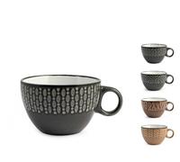 Ensemble H&H Nouveau Ethnique 6 Tasses Jumbo En Grès Assorties Cc460