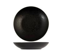 Ensemble H&H Nouveau Minéral 6 Assiettes À Pâtes, En Grès, Noir, 26Cm