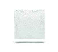 Ensemble H&H Nouvelles Gouttes 6 Assiettes Carrées, Verre, 25cm