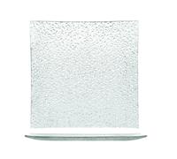 Ensemble H&H Nouvelles Gouttes 6 Assiettes Carrées, Verre, 30Cm