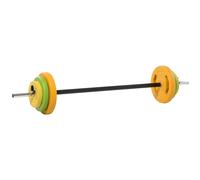 Ensemble haltères et barre 20 kg avec 6 disques de 1 Barres de musculation