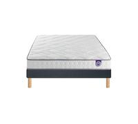 Ensemble Merinos Happy Lit - 100% Latex + Sommier Confort Ferme 120x190 Blanc