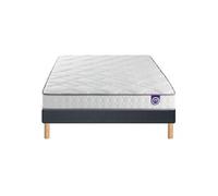 Ensemble Merinos Happy Lit - 100% Latex + Sommier Confort Ferme 90x200 Blanc